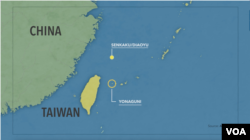 资料照片:日本与那国岛的地理位置。