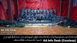 တကျော့ပြန် ရခိုင်တိုက်ပွဲအတွင်း AA ထုတ်ပြန်ထားသည့်မှတ်တမ်းပုံ (နိုဝင်ဘာ ၁၄၊ ၂၀၂၃)