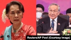 နိုင်ငံတော်အတိုင်ပင်ခံပုဂ္ဂိုလ် ဒေါ်အောင်ဆန်းစုကြည်နှင့် ထိုင်းနိုင်ငံခြားရေးဝန်ကြီး Don Pramudwinai