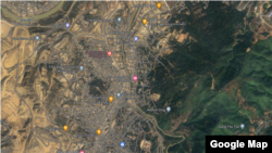 Google Map မြေပုံက မြင်ရတဲ့ ကချင်ပြည်နယ် ဖားကန့်မြို့နယ်၊ ဆိုင်းတောင်ရွာ