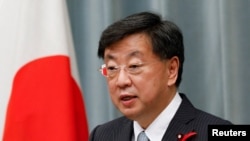 资料照:日本内阁官房长官松野博一