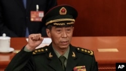资料照:李尚福于2023年3月12日在北京召开的中国人民全国代表大会上当选为中国国防部长。