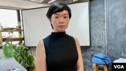 资料照:《华尔街日报》记者郑嘉如当选新一届香港记者协会主席。 (2024年6月22日)