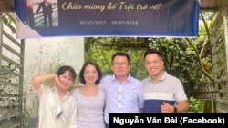 Nhà hoạt động Phạm Văn Trội mãn hạn tù và trở về với gia đình hôm 30/7/2024.