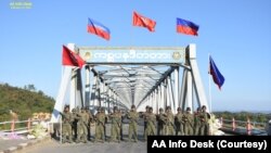 AA ရခိုင့်တပ်တော်တပ်ဖွဲ့ဝင်များ (Photo: AA Info Desk)