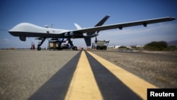 资料照片:MQ-9收割者无人机。
