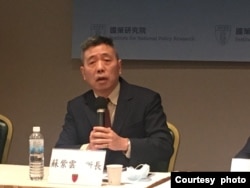 台湾国防安全研究院国防战略与资源研究所所长苏紫云。(资料照)