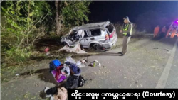 ကန်ချနဘူရီ ကားမှောက်မှု ရိုဟင်ဂျာ ၂ ဦးသေဆုံး (မတ်လ ၂၊ ၂၀၂၃) (ဓါတ်ပုံ - ထိုင်းလူမှုကယ်ဆယ်ရေး)