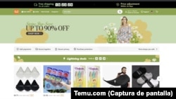Temu (拼多多海外版)在美国的销售网站。