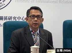 台湾政治大学国际关系研究中心主任寇健文。(陈筠摄)