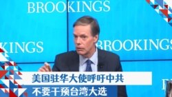 美国驻华大使呼吁中共不要干预台湾大选  美国驻华大使呼吁中共不要干预台湾大选