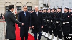 Президент США Джо Байден та президент Польщі Анджей Дуда, Варшава, 21 лютого 2023 року