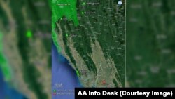 AA ရက္ခိုင့်တပ်တော်မှ ထုတ်ပြန်ထားသည့် AA အဖွဲ့သိမ်းပိုက်ပြီးသော စခန်းများကို မြေပုံတွင်တွေ့ရစဉ် (ဒီဇင်ဘာ ၁၁၊ ၂၀၂၃)