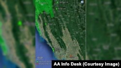 AA ရက္ခိုင့်တပ်တော်မှ ထုတ်ပြန်ထားသည့် AA အဖွဲ့သိမ်းပိုက်ပြီးသော စခန်းများကို မြေပုံတွင်တွေ့ရစဉ် (ဒီဇင်ဘာ ၁၁၊ ၂၀၂၃)