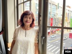 台湾淡江大学荣誉教授林若雩。(陈筠摄)