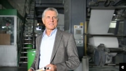 Засновник та президент групи компаній "Фактор" Сергій Політучий. Його типографія "Фактор-Друк" друкувала підручники та книжки для більшості українських видавництв, вона була знищена під час російського ракетного обстрілу 23 травня 2024 року. Фото: пресслужба "Фактор".
