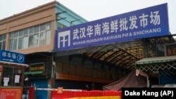 Chợ bán buôn hải sản Hoa Nam, tại Vũ Hán, tỉnh Hồ Bắc, nơi xảy ra một trong những đợt bùng phát COVID đầu tiên.