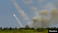 Фото для ілюстрації: Постріл з системи HIMARS