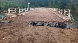နမ္မတူ-သီပေါ ကားလမ်းပေါ်က မိုးတေချောင်းတံတားပျက်စီး၊ ကားကြီးတွေ သွားလာလို့မရ နမ္မတူ-သီပေါ ကားလမ်းပေါ်က မိုးတေချောင်းတံတားပျက်စီး၊ ကားကြီးတွေ သွားလာလို့မရ