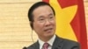 资料照:越南国家主席武文赏在东京的一个记者会上。(2023年11月27日)