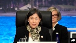 美国贸易代表戴琪(Katherine Tai)2023年11月15日在旧金山参加亚太经合组织峰会。(美联社资料照)