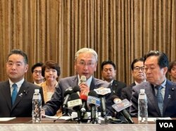 日本国会友台团体“日华议员恳谈会”会长古屋圭司(Furuya Keiji)(美国之音特约记者杨安摄影)。