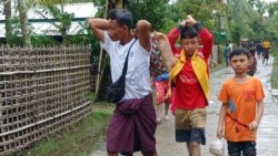 ရခိုင်တိုက်ပွဲတွေကြောင့် ဒေသခံသောင်းချီ ဘေးလွတ်ရာထွက်ပြေး
 ရခိုင်တိုက်ပွဲတွေကြောင့် ဒေသခံသောင်းချီ ဘေးလွတ်ရာထွက်ပြေး