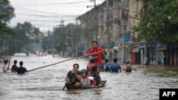 ယခင်မှတ်တမ်းရုပ်ပုံ | ပဲခူးမြို့မှာ မနှစ်က ရေကြီးနေတဲ့ မြင်ကွင်းတခု (အောက်တိုဘာ ၉၊ ၂၀၂၃)