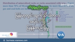 မြန်မာ့တွင်းထွက်သယံဇာတ - အပိုင်း (၂) ပျံ့နှံတည်ရှိမှု မြန်မာ့တွင်းထွက်သယံဇာတ - အပိုင်း (၂) ပျံ့နှံတည်ရှိမှု