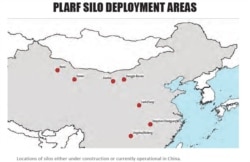 中国火箭军正在建设中或运行中的发射井部署地点。(source: "People’s Liberation Army Rocket Force Order of Battle 2023"报告截图)