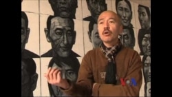 中国画家用画笔为自焚藏人立碑  中国画家用画笔为自焚藏人立碑