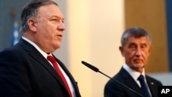 ကန် ဝန်ကြီး Pompeo နှင့် ချက်ပြည်သူ့သမ္မတ နိုင်ငံဝန်ကြီးချုပ် Andrej Babis