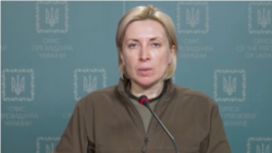 乌克兰副总理韦列修克(Iryna Vereshchuk)(路透社2022年3月11日视频截图)