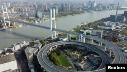 封城中的上海一景(路透社2022年3月29日)