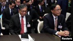 ၂၀၁၉ ဒီဇင်ဘာ ၁၁ ရက်နေ့က ICJ မှာ မြန်မာကိုယ်စားလှယ်များ တက်ရောက်စဉ်
