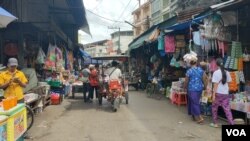 ထိုင်းမြန်မာနယ်စပ် မဲဆောက်မြို့က ဈေးတခု မြင်ကွင်း
