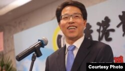 香港中联办主任张晓明 (苹果日报图片)