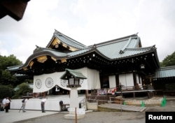 资料照:日本东京靖国神社 (2019年8月14日)