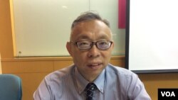 台湾国立师范大学教授范世平(美国之音记者申华 拍摄)