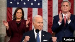 သမ္မတ Biden နိုင်ငံတော်အခြေပြမိန့်ခွန်းပြောကြားစဉ်