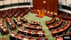 资料照片:香港立法会会议厅。