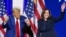 Експрезидент Дональд Трамп і віцепрезидентка Камала Гарріс, кандидати від республіканців і демократів на виборах президента в листопаді