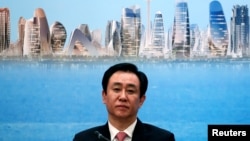 资料照:中国民营地产巨头恒大集团老板许家印