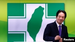 台湾副总统赖清德在台北接任民进党主席。(2023年1月18日)