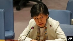 资料照片:联合国裁军事务高级代表中满泉。(美联社照片)