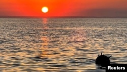 Архівне фото: Міна в Чорному морі поблизу Болгарії. Фото Міністерства оборони Болгарії, через Reuters