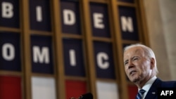 美国总统乔·拜登(Joe Biden)在芝加哥发表有关经济愿景的讲话(2023年6月28日)