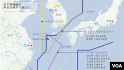 东中国海地区防空识别区: 韩国扩大后的防空识别区