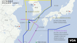 东中国海地区防空识别区: 韩国扩大后的防空识别区