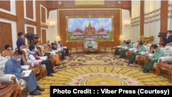 စစ်ကောင်စီ အကြီးအကဲနဲ့ တိုင်းရင်းသား လက်နက်ကိုင် ၃ ဖွဲ့ နေပြည်တော်မှာတွေ့ဆုံ